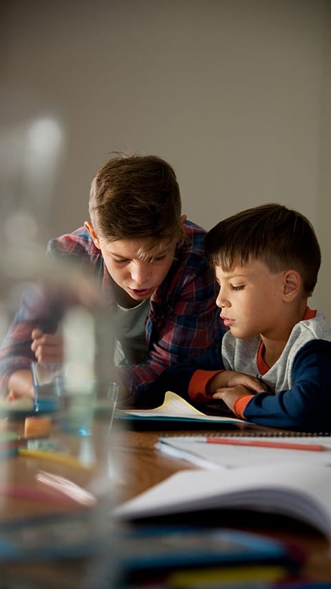 two kids